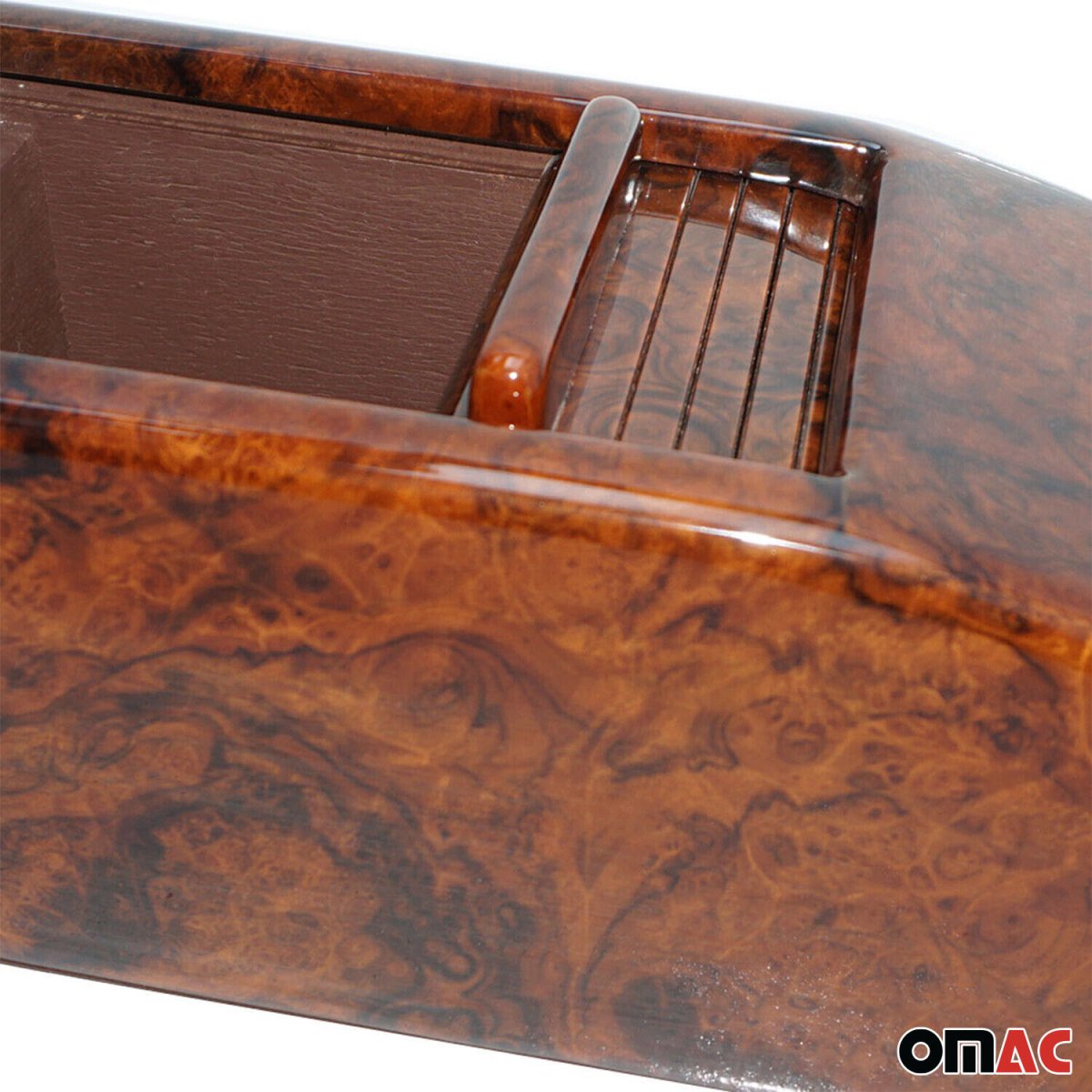 Mercedes W126 Tape Box - Omac - Walnut - '86-'91